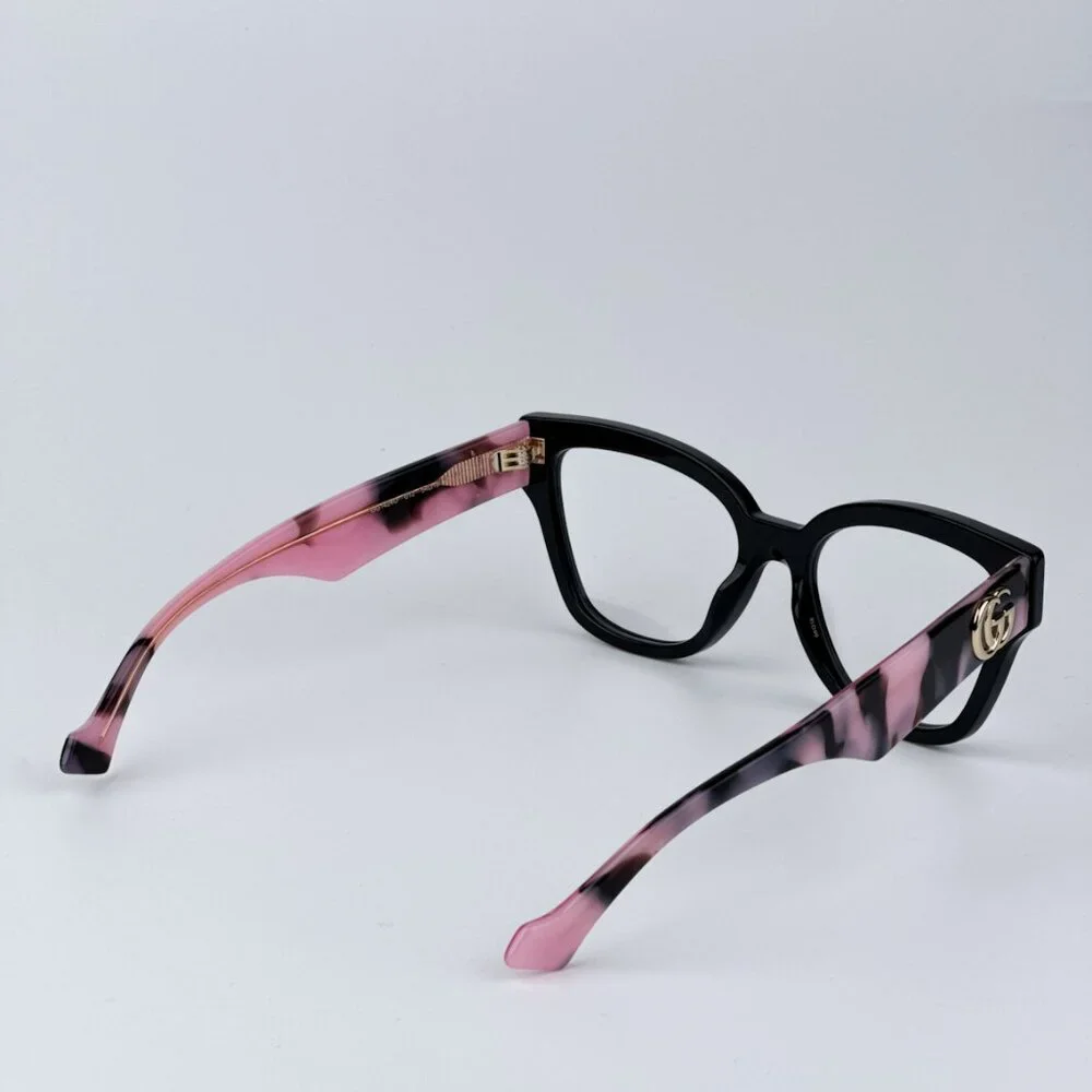 Gucci GG1424O 012 BRAND NEW Eyeglasses Black Pink Cat Eye Women